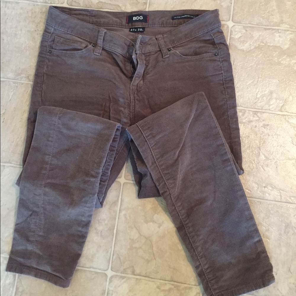 BDG Cigarette Corduroy Ankle Pants